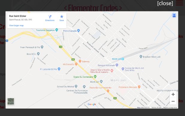 Create a Lazy-Loaded Elementor Google Maps Pop-Up Button