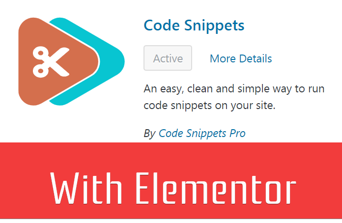 Easily Add CSS, Javascript And PHP Code Snippets To Elementor Pages