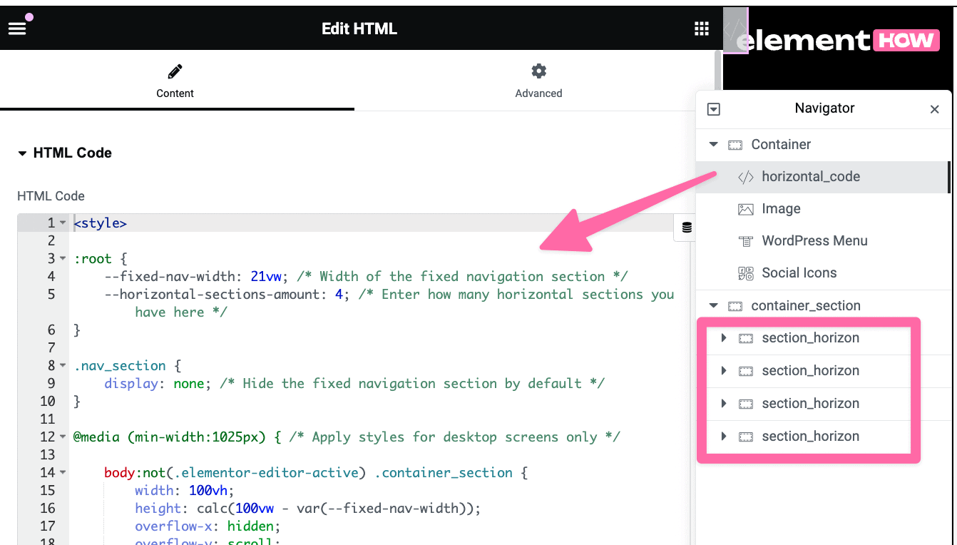 Easy Elementor Horizontal Scrolling Page Layout! 2