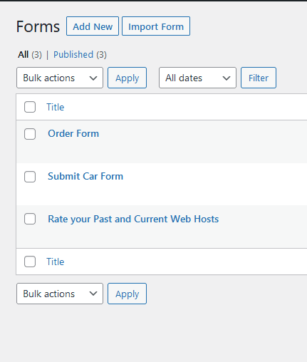 Jetform builder when you click on forms