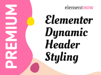 Elementor Header Change Color On Scroll Dynamically