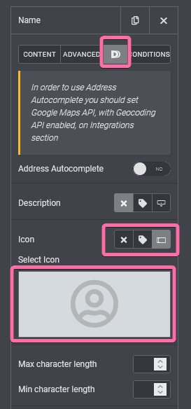 How to add icon to elementor form using dynamicooo addon