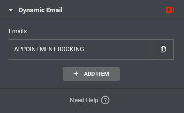 Adding items to your Dynamic Email