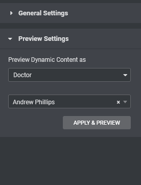 preview settings