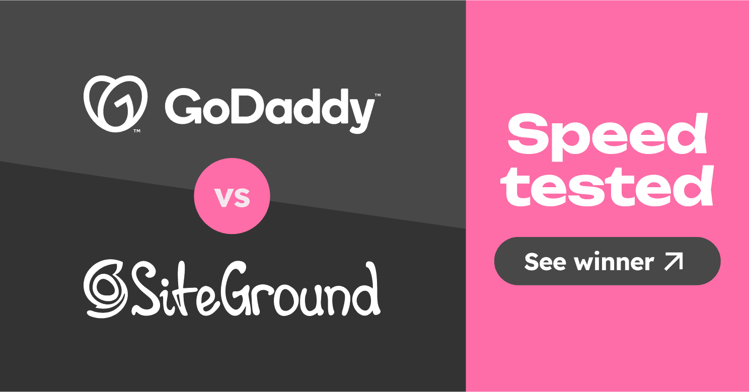 SiteGround vs GoDaddy Speed Tested