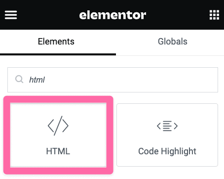 html element